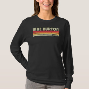 Camiseta Lago Burton Georgia Gracioso Camping Verano