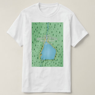 Camiseta Lago Buttermere, afiche de viajes en el distrito d