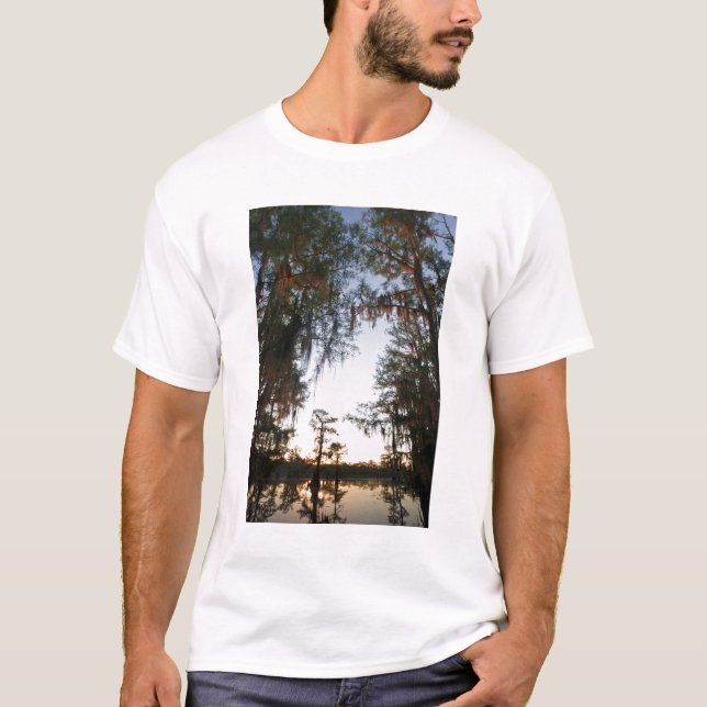 Camiseta Lago Caddo al amanecer (Anverso)