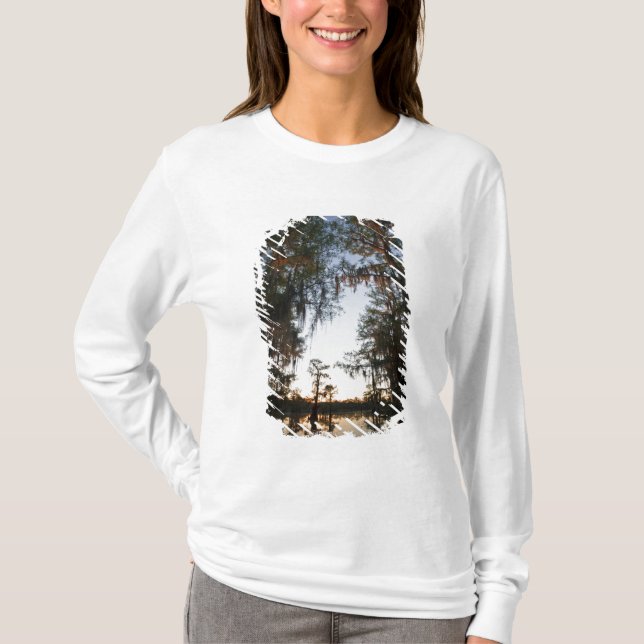 Camiseta Lago Caddo al amanecer (Anverso)