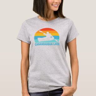 Camiseta Lago Canandaigua Nueva York Kayak