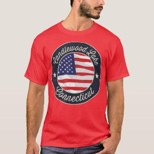 Camiseta Lago Candlewood - Recuerdo Patriótico de Connectic