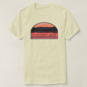 Camiseta Lago Castaic California Amanecer Rojo