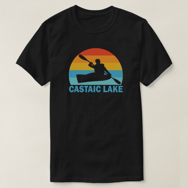Camiseta Lago Castaic California Kayak (Diseño del anverso)