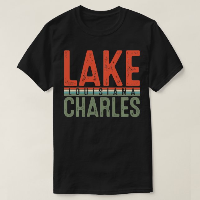 Camiseta Lago Charles Louisiana Pullover (Diseño del anverso)