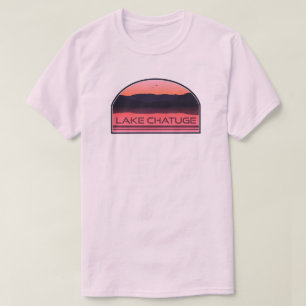 Camiseta Lago Chatuge North Carolina Georgia Amanecer Rojo