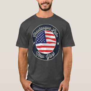 Camiseta Lago Chautauqua - Recuento Patriótico de Nueva Yor