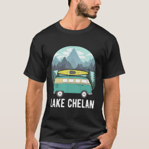 Camiseta Lago Chelan Kayak Hoodie Retro Van Washington Kaya