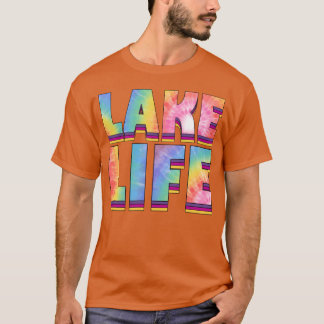 Camiseta lago colorido vida amigo 70s