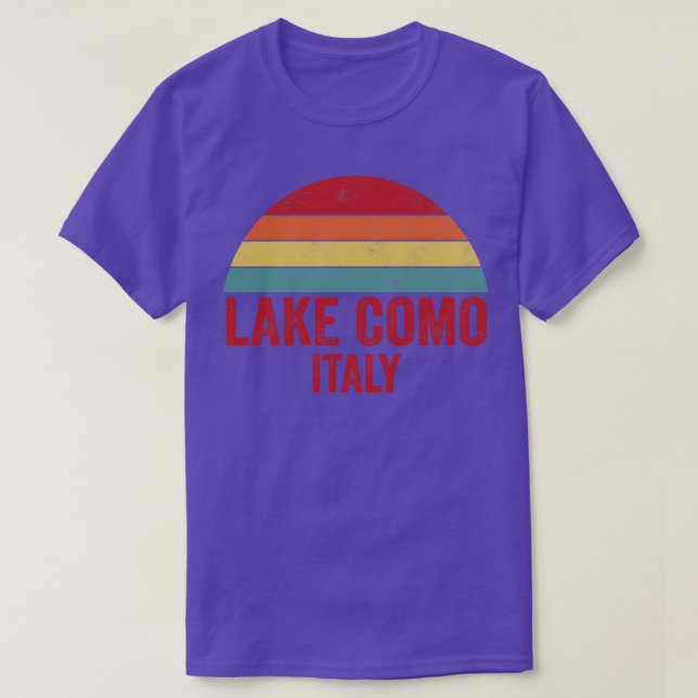 Camiseta Lago Como Italia (Diseño del anverso)
