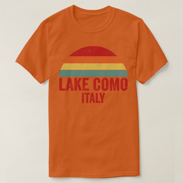 Camiseta Lago Como Italia (Diseño del anverso)