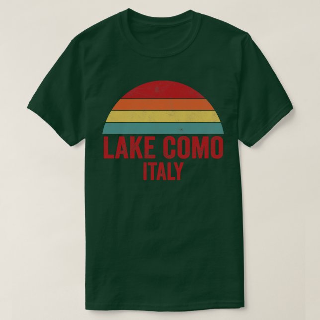 Camiseta Lago Como Italia (Diseño del anverso)