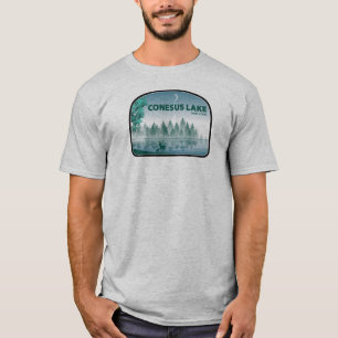 Camiseta Lago Conesus Nueva York Ciervo