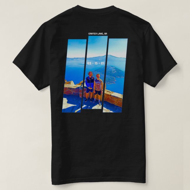 Camiseta Lago Crater de Elijah (Reverso del diseño)