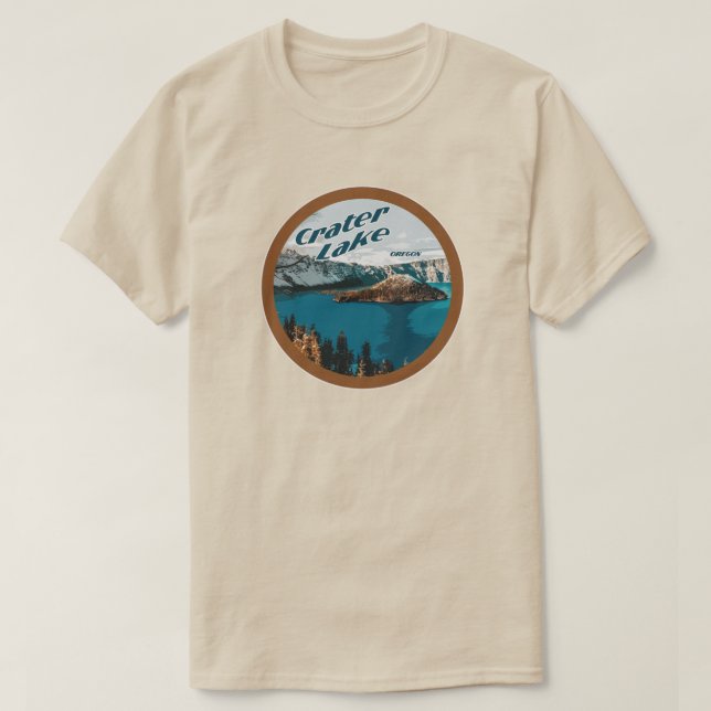Camiseta Lago Crater - Oregón (Diseño del anverso)