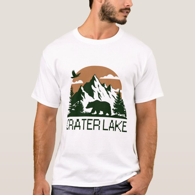Camiseta Lago Crater - Oregón (Anverso)