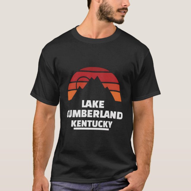 Camiseta Lago Cumberland Kentucky Retro (Anverso)