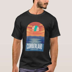 Camiseta Lago Cumberland Kentucky Retro Sunset T Shirt