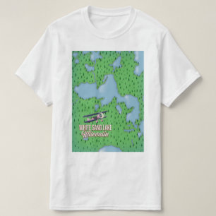 Camiseta Lago de arena blanca Wisconsin