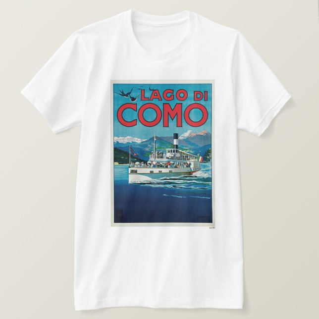 Camiseta Lago de Como (Anverso del diseño)