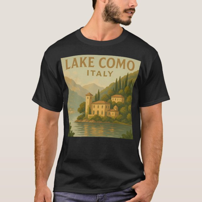 Camiseta Lago de Como Italia (Anverso)