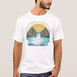 Camiseta Lago de montaña de aventura