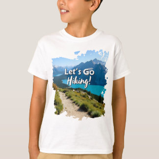 Camiseta Lago de montaña Vamos a hacer senderismo