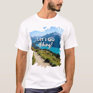 Camiseta Lago de montaña Vamos a hacer senderismo