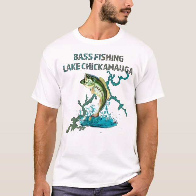 Camiseta Lago de Pesca de Bass Chickamauga