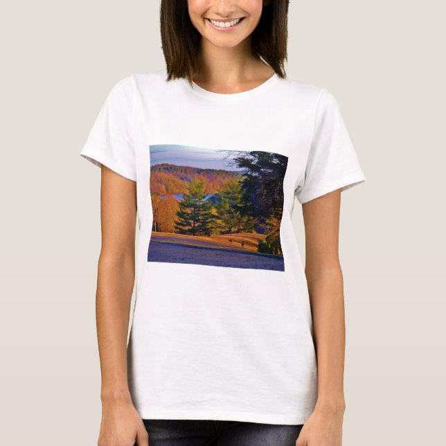 Camiseta Lago Deer & Mt (Anverso)