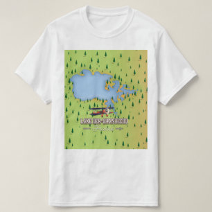 Camiseta Lago Der-Chantecoq, mapa del lago de francia
