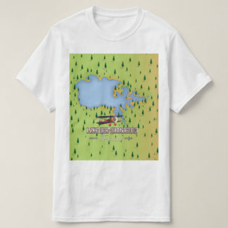 Camiseta Lago Der-Chantecoq, mapa del lago de francia
