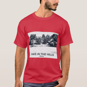 Camiseta Lago en las Colinas Illinois Extragrande
