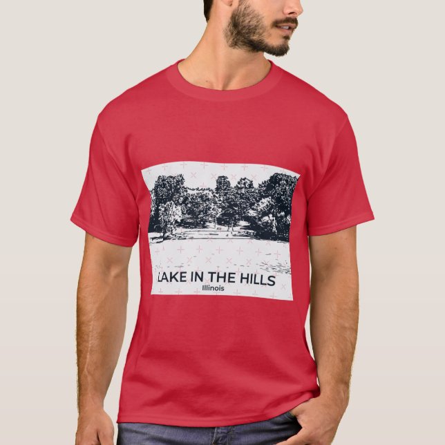 Camiseta Lago en las Colinas Illinois Extragrande (Anverso)