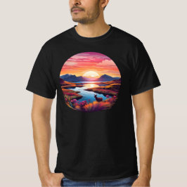 Camiseta Lago Ewe Sunset En Escocia