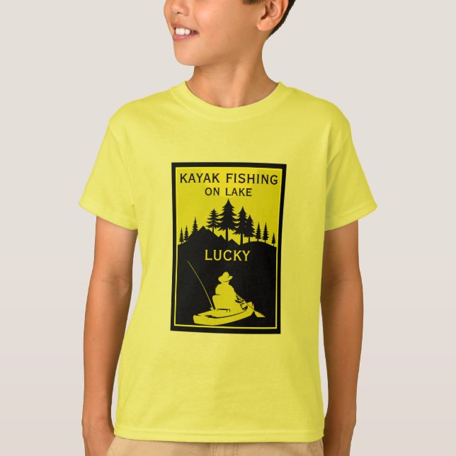 Camiseta Lago Favorito Kayak Y Pesca De Río (Anverso)