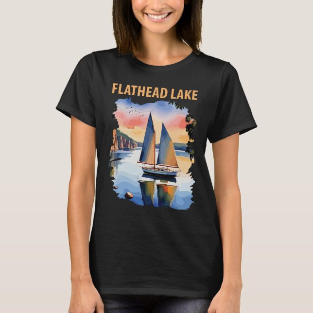Camiseta Lago Flathead (Anverso)