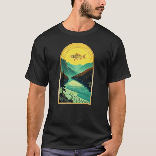 Camiseta Lago Flathead Montana T-Shirt (Anverso)