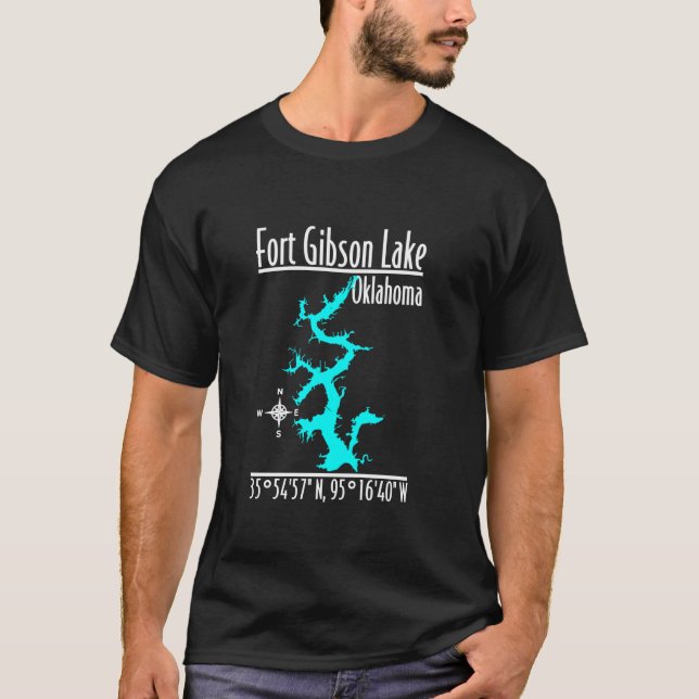 Camiseta Lago Fort Gibson moderno - Oklahoma (Anverso)