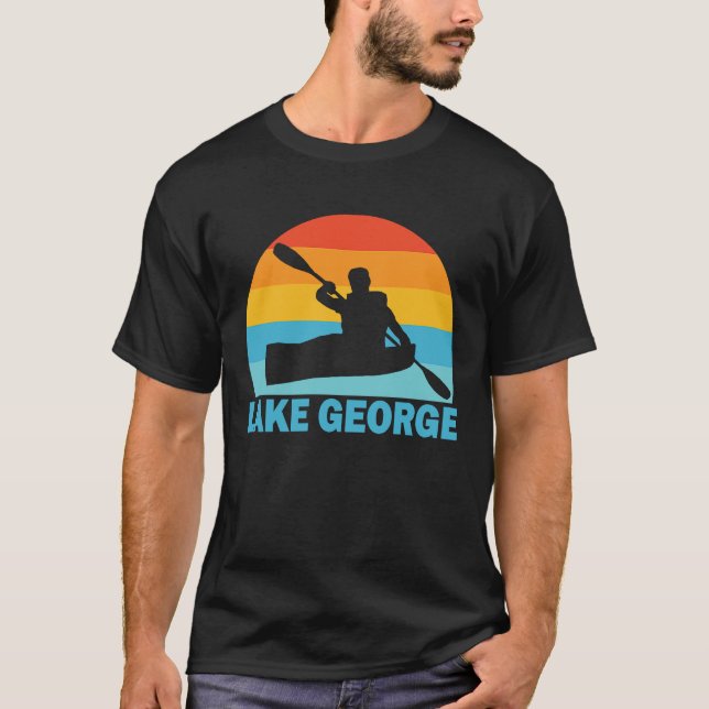 Camiseta Lago George New York Kayak (Anverso)