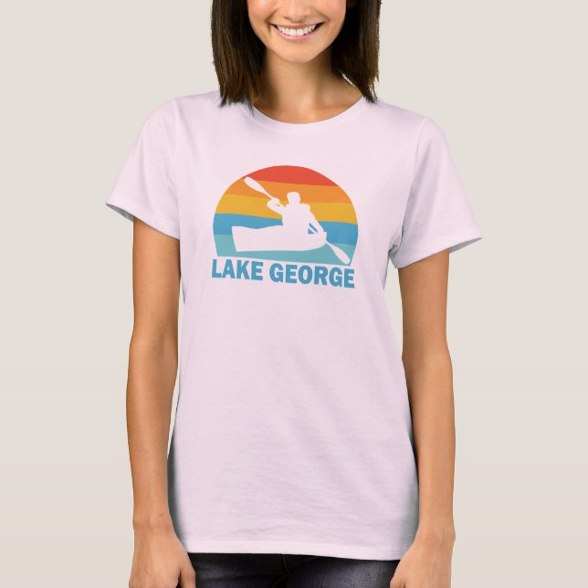 Camiseta Lago George New York Kayak (Anverso)