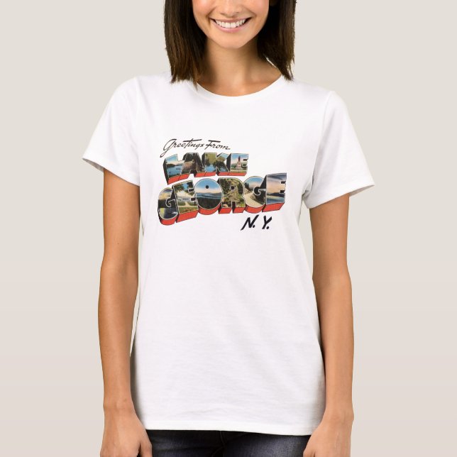 Camiseta Lago George Nueva York (Anverso)