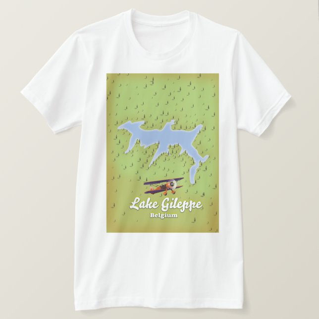 Camiseta Lago Gileppe, Bélgica (Anverso del diseño)
