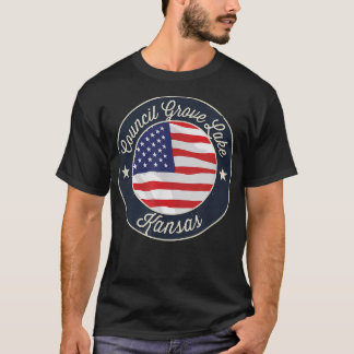 Camiseta Lago Grove Council - Patriotic Kansas Souvenir T-S
