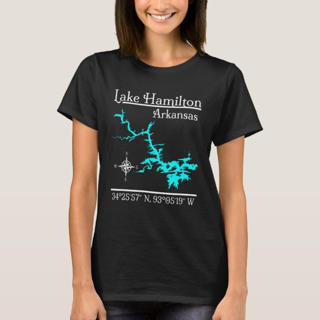 Camiseta Lago Hamilton Arkansas 3 (Anverso)