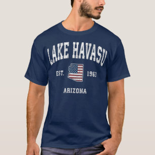 Camiseta Lago Havasu Arizona AZ Vintage Bandera Americana