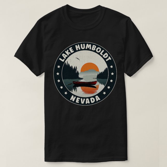 Camiseta Lago Humboldt Nevada Sunset (Diseño del anverso)