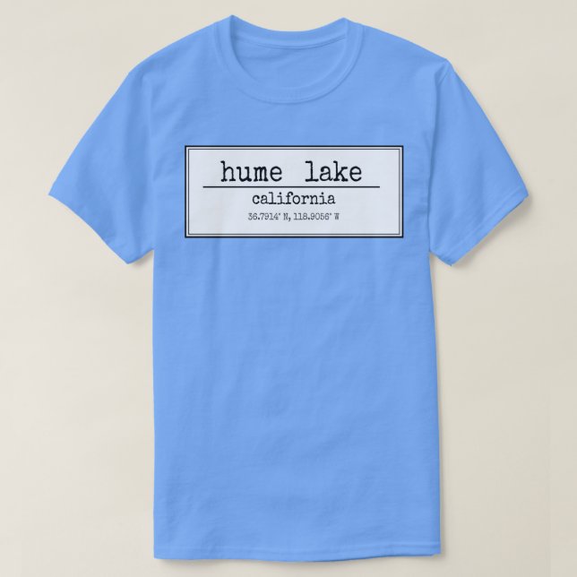 Camiseta Lago Hume (Diseño del anverso)