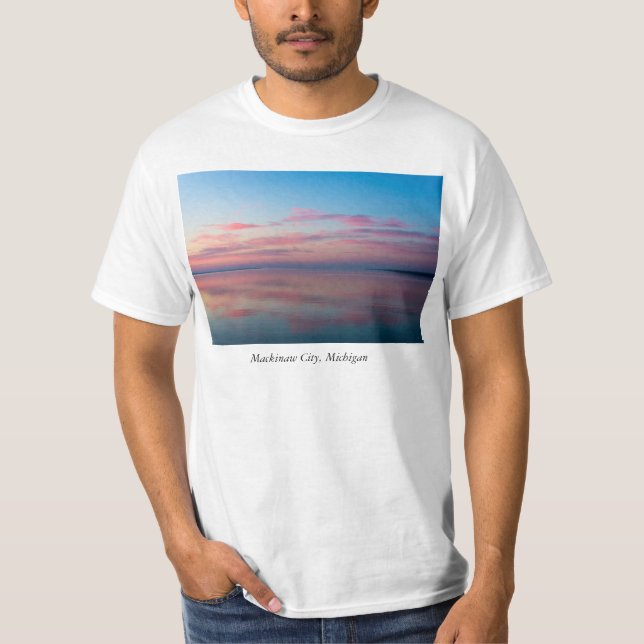 Camiseta Lago Huron Pink Sunrise (Anverso)