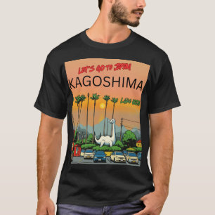 Camiseta Lago Ikeda Kagoshima Japón Viajes
